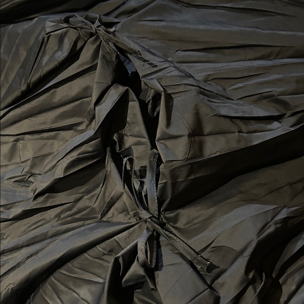 LILITH French Design Versatile Taffeta Midi A-Line Skirt, S-M, Gray - Picture 12 of 13